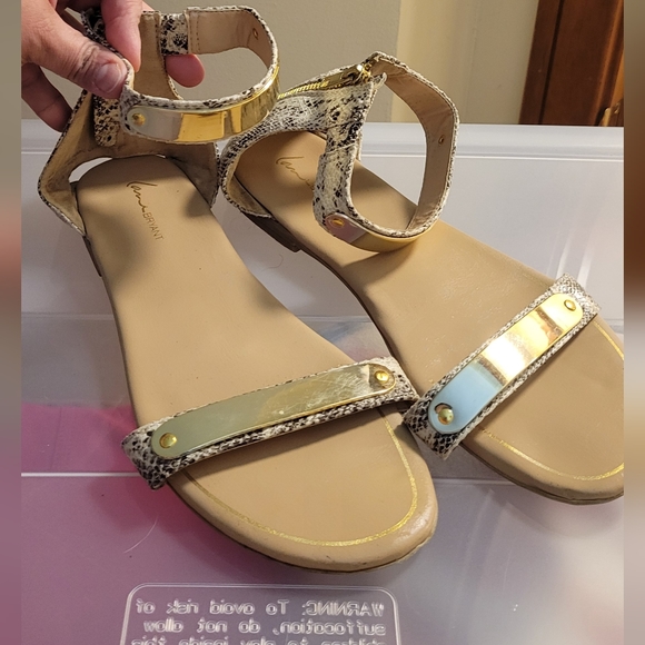 Lane Bryant Shoes - Lane Bryant Snake Print Sandals Size 11w